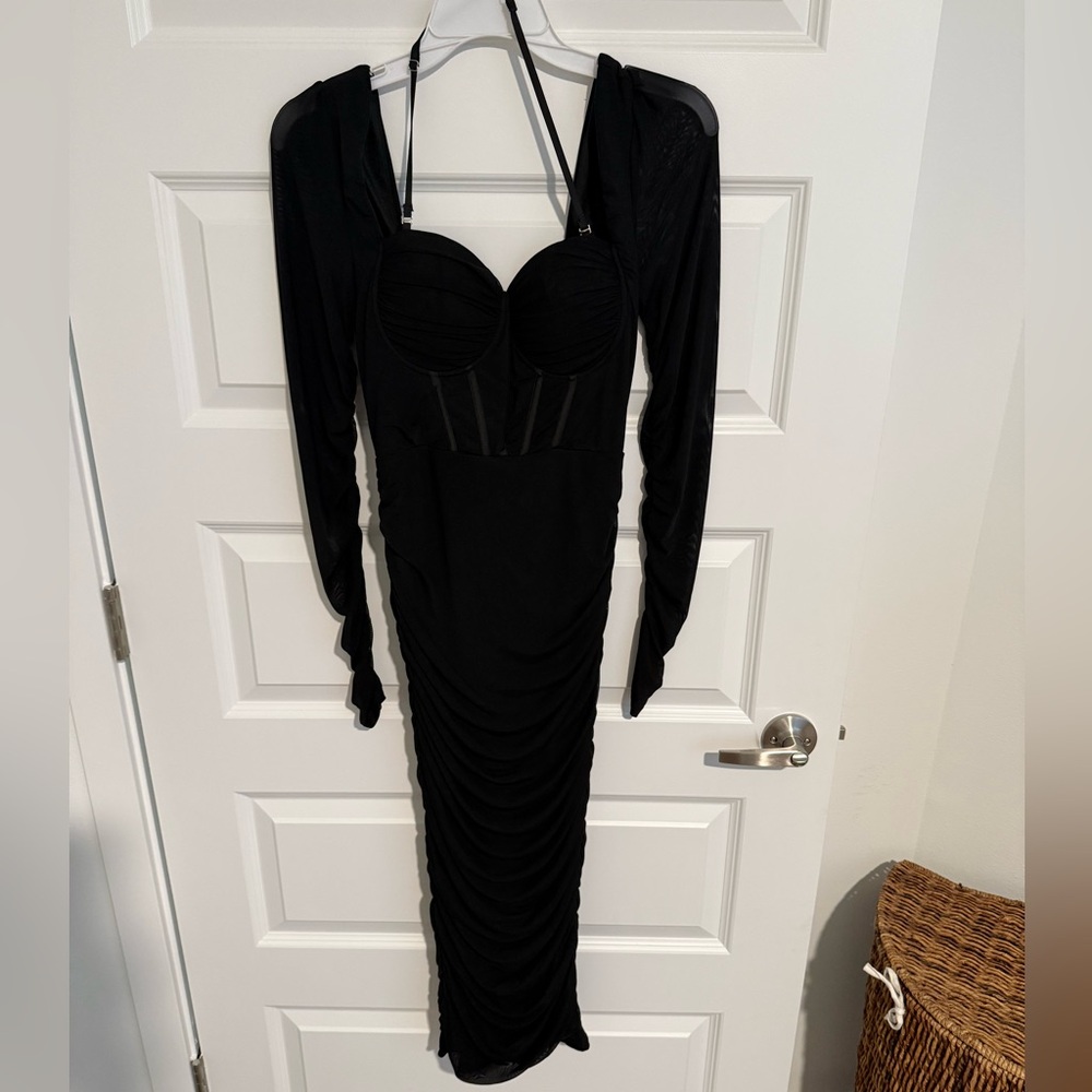 Lulu's Chic Black Long Sleeve Dress